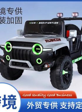 OZON儿童汽车四驱越野带遥控可坐大人小孩宝宝玩具双人摇摆童车