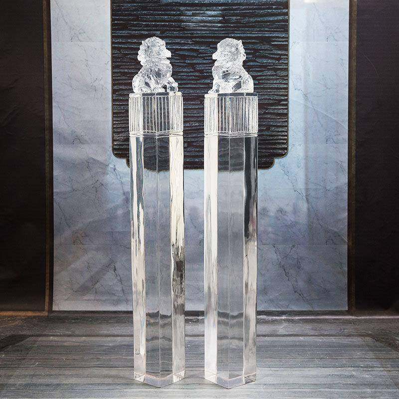 直销透明麒麟落地电视柜旁摆件树脂工艺品装饰品招财纳福摆件,节庆用品/礼品,新娘配件,淘宝优惠券,粉丝福利购,淘宝优惠卷