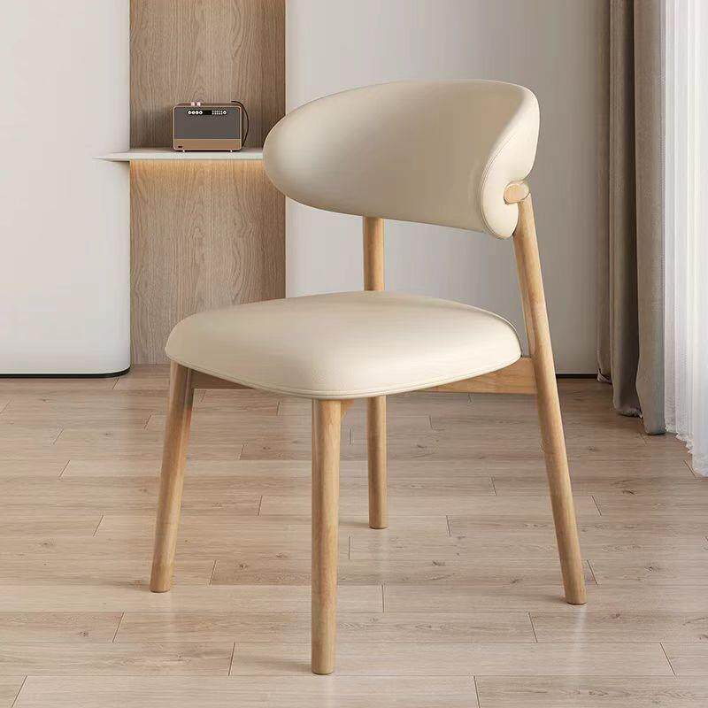 实木餐椅2025新款椅子靠背家用轻奢高级感餐厅饭店网红设计餐桌椅