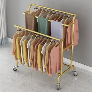 cs阳台落地晾衣架卧室内晒被子双排宿舍露天家用凉衣杆晒衣架子