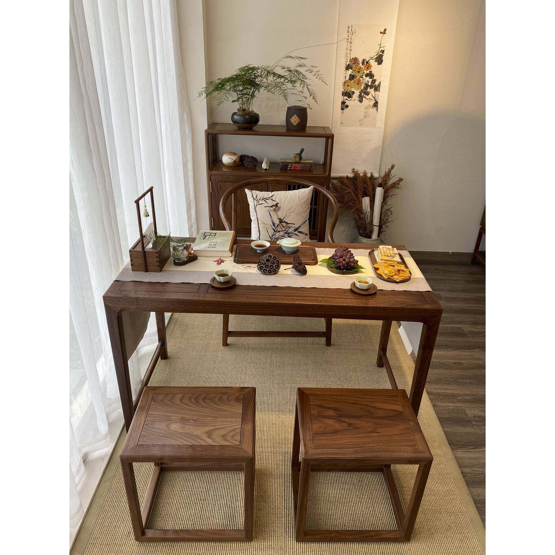 7T北美黑胡桃木新中式实木茶几阳台移动小型茶桌茶台桌迷你休闲家,节庆用品/礼品,新娘配件,淘宝优惠券,粉丝福利购,淘宝优惠卷