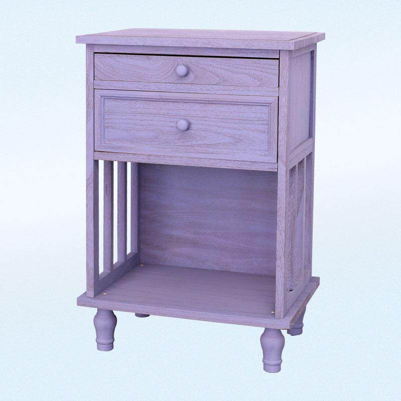 实木做旧设计古朴恬淡美观耐用卧室客厅书柜斗柜床头柜