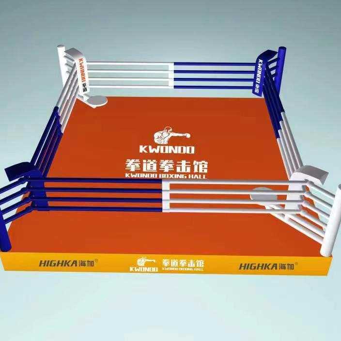 散打格斗武术跆拳道训练比赛拳台MMA搏击泰拳高台式落地拳击擂台