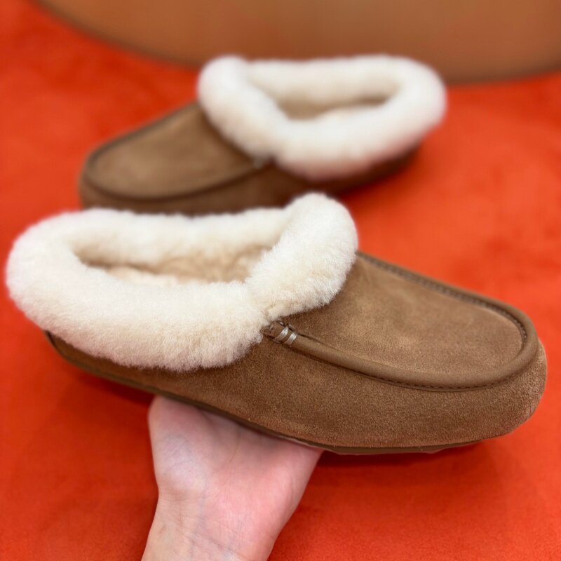 冬季羊皮毛一体保暖厚底雪地靴