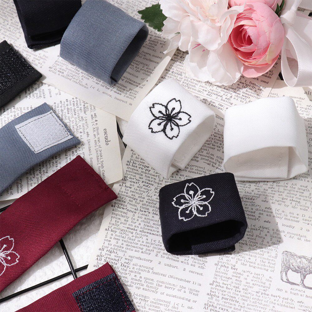 樱花家族jk制服纯色刺绣环扣 三角巾领巾jk制服水手服小物配饰女