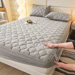 母婴级纯棉加厚单床笠隔尿垫床罩防滑防尘夹棉床褥单件席梦思床垫