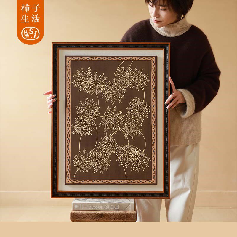 柿子生活 松露装饰画客厅玄关沙发背景墙法式田园中式美学轻复古