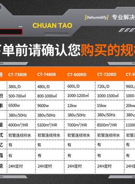 川韬工业湿机大除功吸率除湿器地下室车湿库抽机YVB仓库车间配电