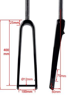 维iveele全碳纤31772公路车瓜车Gravel前直管锥管筒轴平叉装碟刹