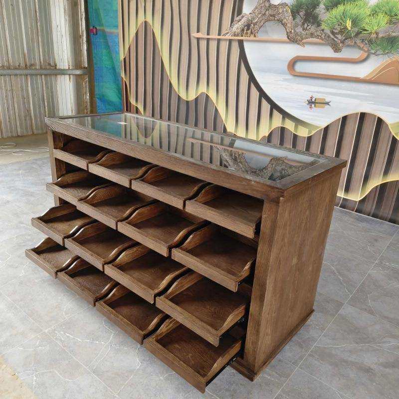 服装店收银台吧台玻璃中岛台展示桌柜店铺柜台流水台接待前台展柜