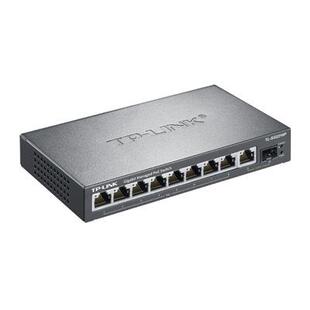 TP-LINK8口千兆POE网管级交换机安防监控网络分线器TL-SG2210P