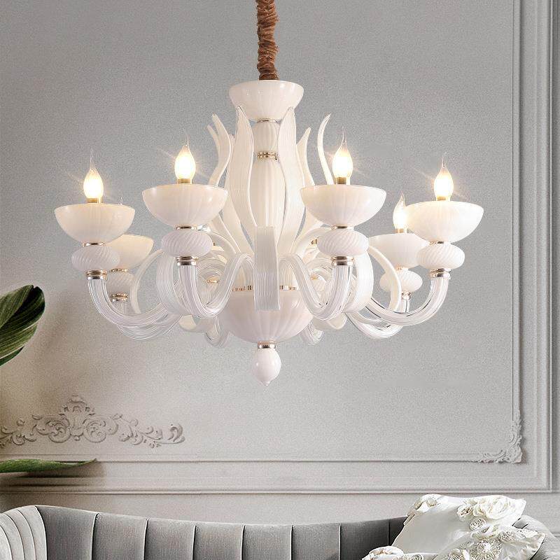 客厅吊灯法式奶油轻奢创意个性餐厅灯饰欧式大气设计师主卧室灯具