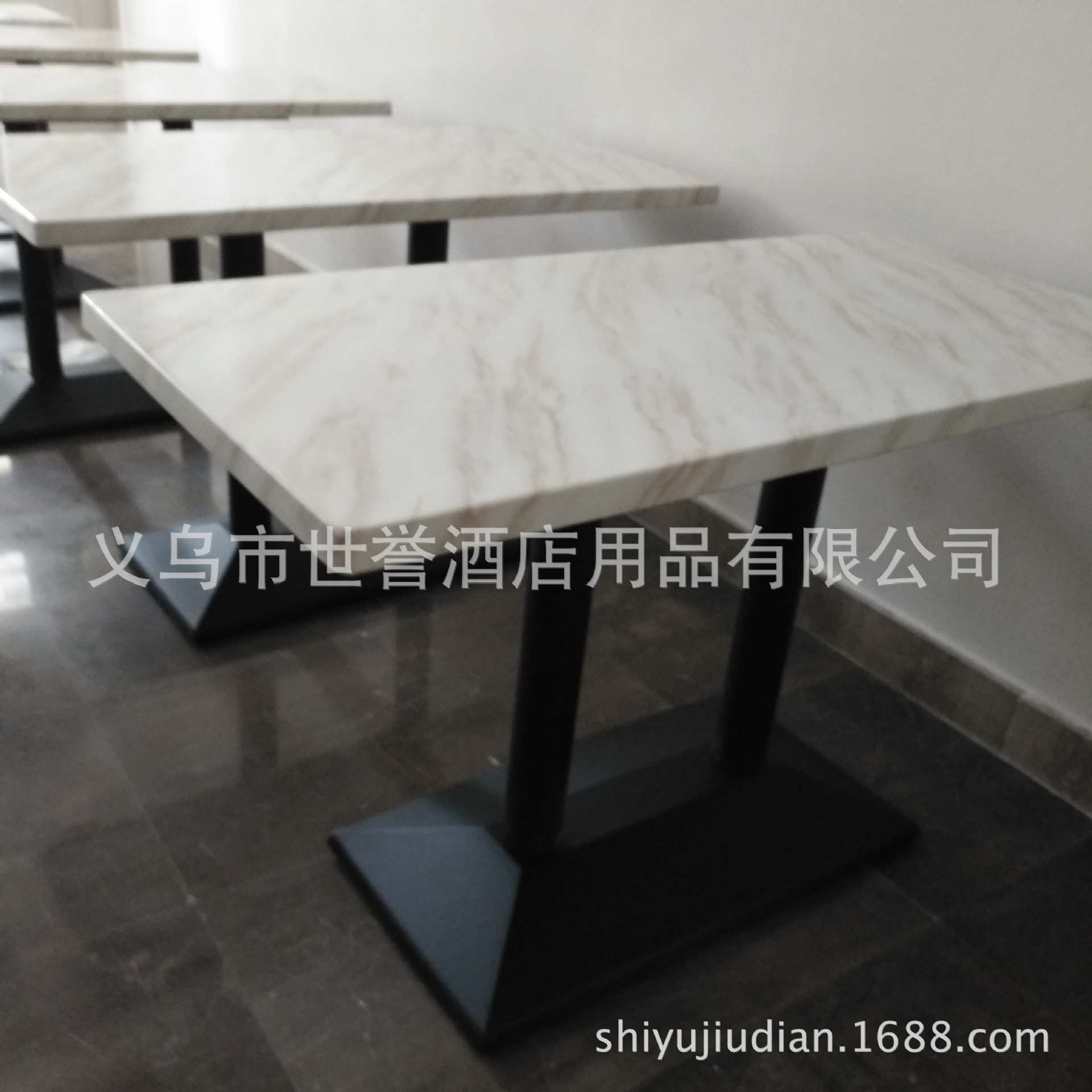 杭州商务酒店餐桌椅 宾馆早餐椅 自助餐厅大理石桌 西餐厅卡座