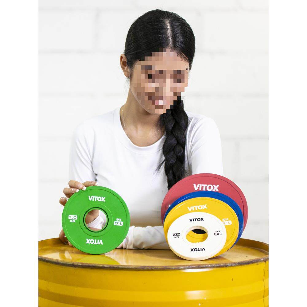 杠铃片标准赛级抓举挺举配重片小重量奥片比赛片杠铃调节重量递增