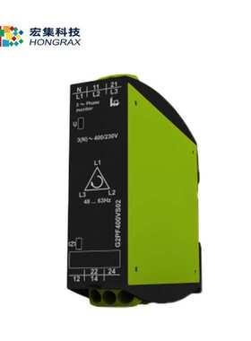 宏集TELE监控继电器相序缺相不对称监控2个转换触点G2PF400VS02