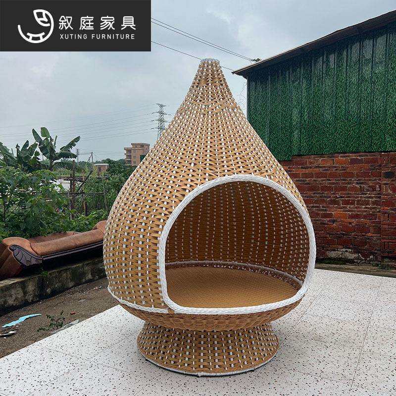 网红打卡双人秋千户外休闲吊篮吊椅藤椅室内阳台懒人悬挂藤编吊床