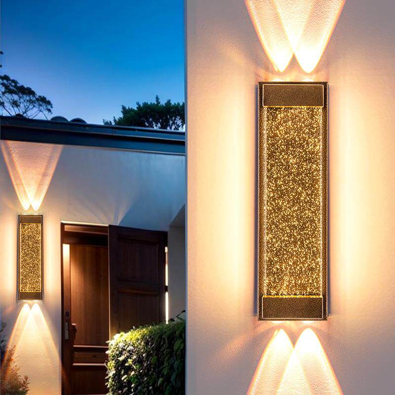 户外壁灯上下射灯防水庭院别墅外墙灯室外露台门口超亮led墙壁灯