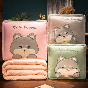 抱枕被子两用二合一折叠汽车车用枕头办公室午睡毯子午休靠枕夏季