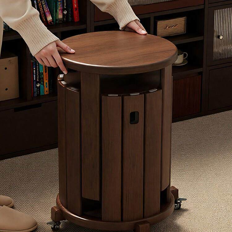 南帝家具实木叠叠乐凳子家用可叠放板凳备用组合凳可收纳堆叠圆凳