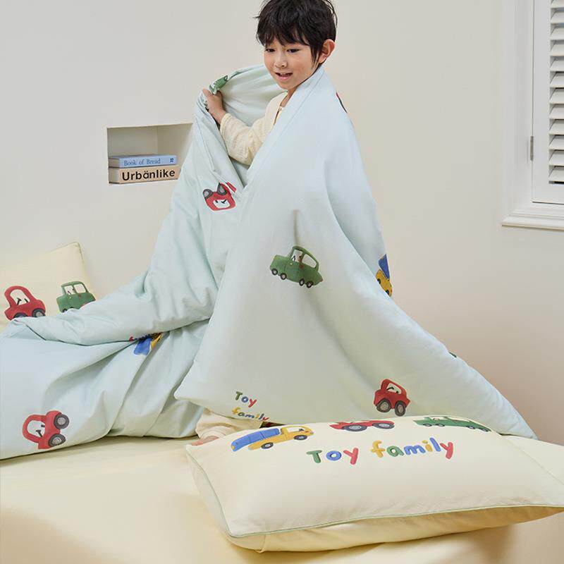 A类全棉加厚磨毛儿童套件1.2床三件套秋冬四件套纯棉床单款床品