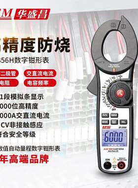 华盛昌（CEM）数字钳形表DT356H高精度真有效值电流表全自动数显
