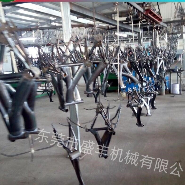 国产热门推荐自行车三角架喷漆线设备自行车前叉喷漆线设备制造商