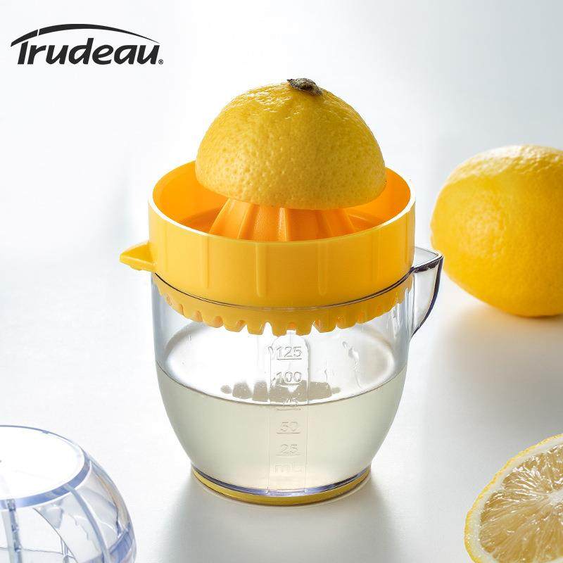 加拿大Trudeau手动柠檬榨汁器榨橙子果汁杯子旋转榨汁萃取挤凌之