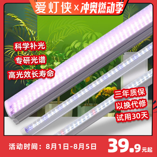 爱灯侠 多肉补光灯 家用上色仿太阳全光谱led植物生长灯室内绿植