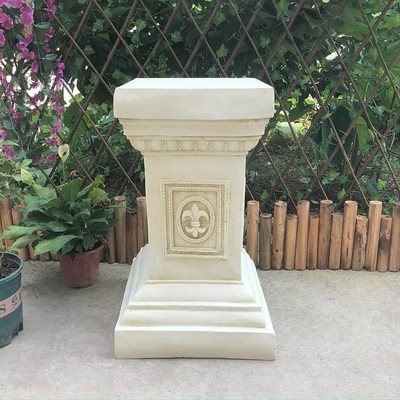 欧式方形罗马柱摄影婚庆路引橱窗民宿落地装饰大摆件庭院花盆底座