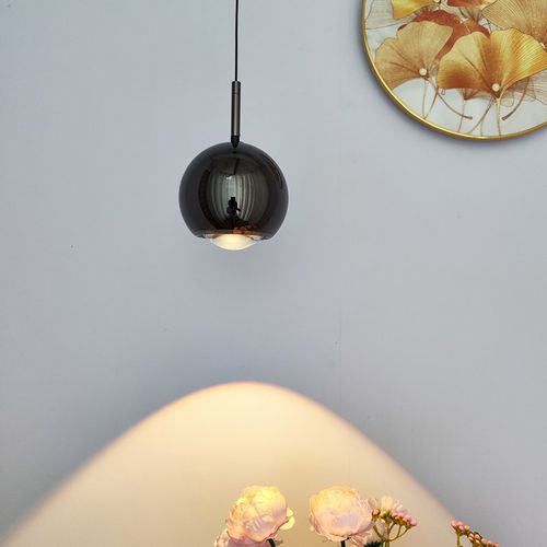 现代升降触摸转动卧室床头吧台玄关柜小吊灯艺术背景灯中山灯具