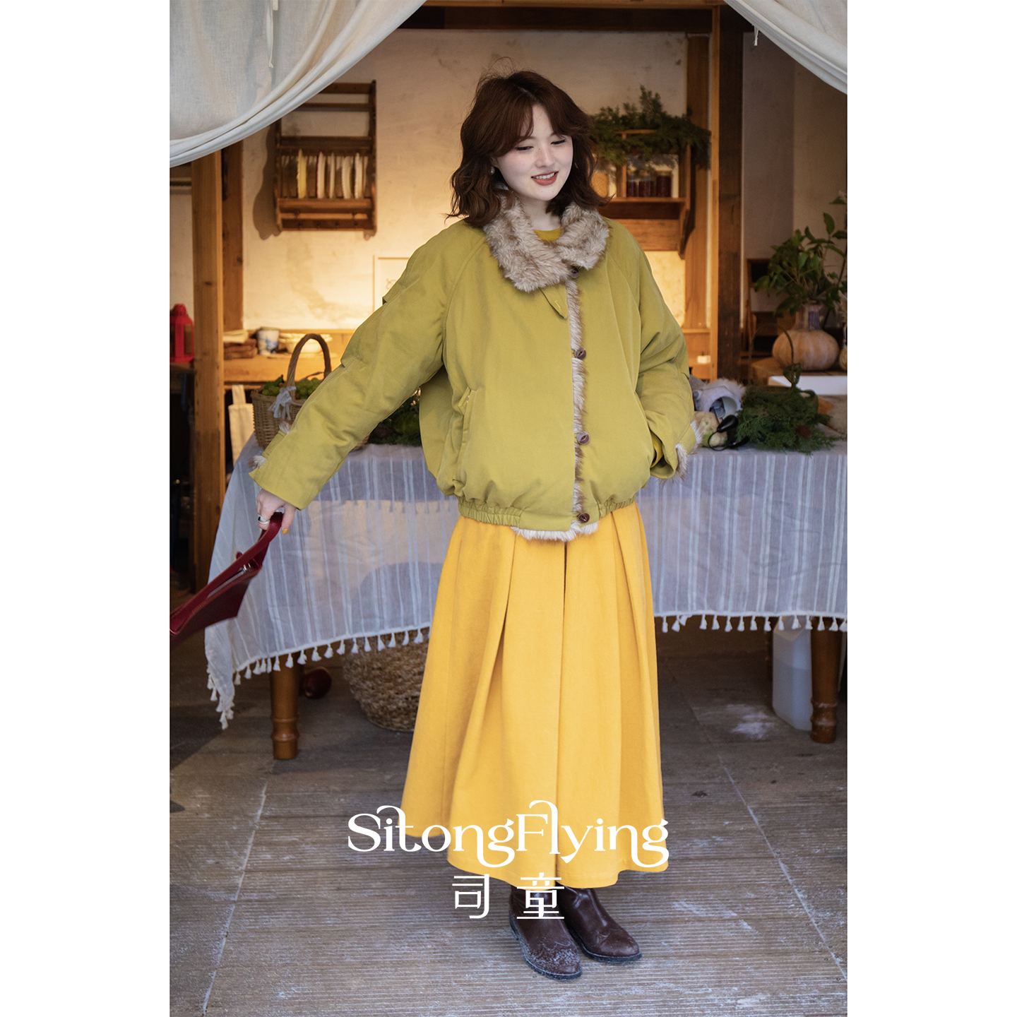 司童 蔓绿绒毛毛领羽绒服90白鸭绒派克服冬季新款短款保暖外套女,女装/女士精品,羽绒服,淘宝优惠券,粉丝福利购,淘宝优惠卷