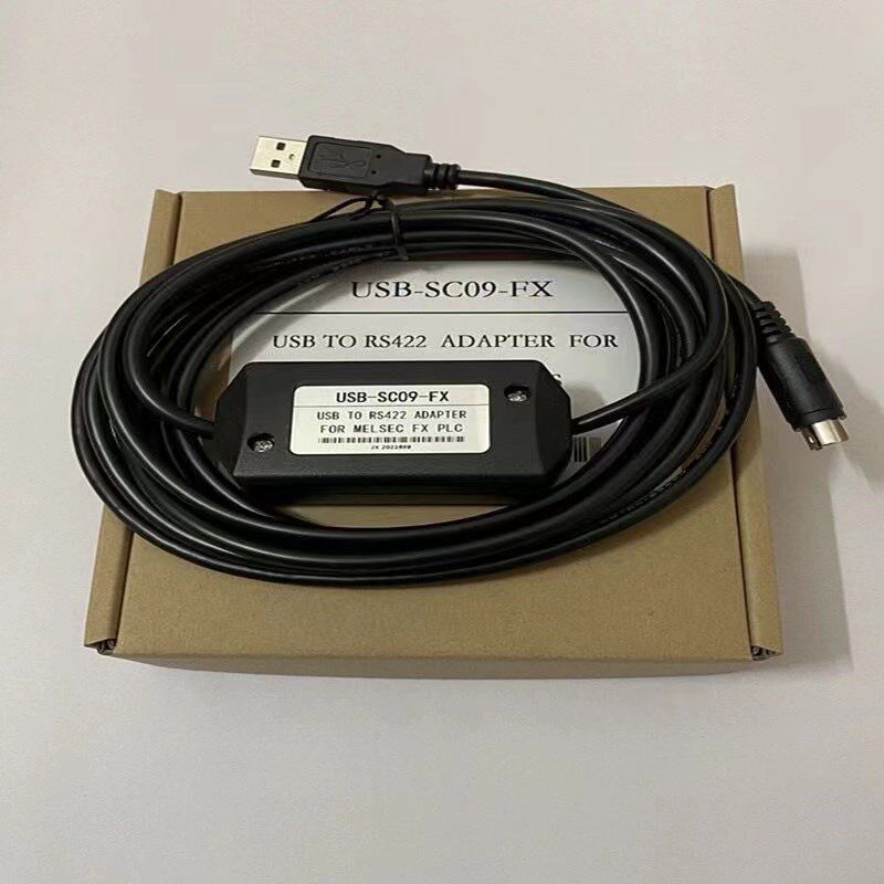 适用三菱PLC编程电缆线FX3U/1N/2N数据线连接线USB-SC09-FX下载线