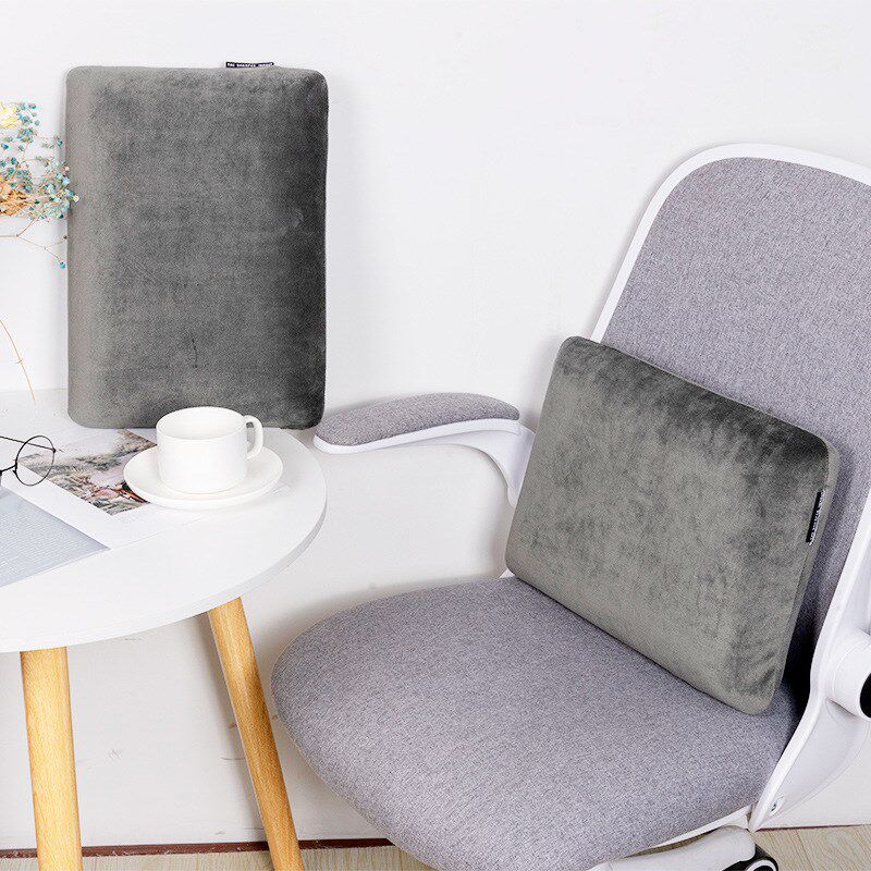 记忆棉泡沫午睡枕慢回弹靠垫护靠枕办公室趴睡枕学生腰靠面包枕