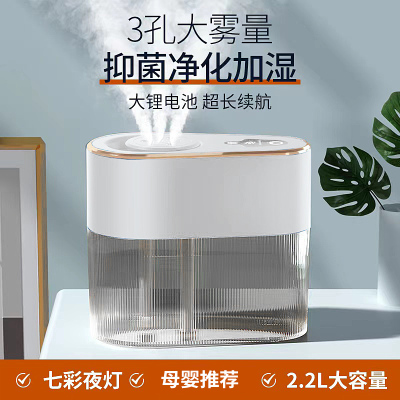 加湿器家用静音卧室空调房大容量雾量室内桌面孕妇婴儿空气净化喷