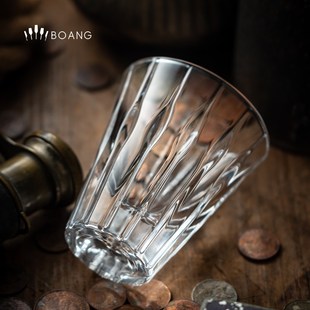 古典星芒洋酒杯轻奢高档酒吧威士忌杯子套装 家用艺术水晶白兰地杯