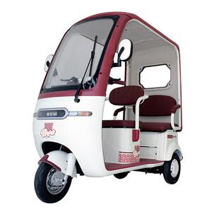卫士系卫士列动三轮车双排座篷椅带雨棚老年电代步车客货人两用