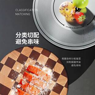卡特马克唱片菜板套装抗菌防用板切菜棋盘霉格乌檀实木砧板案9908