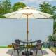 桌户外桌闲椅庭院985休餐椅组合露天阳桌台圆带伞室外摆摊茶桌椅