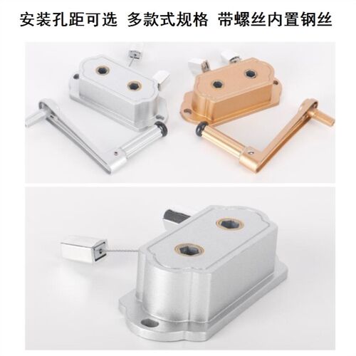 手摇收绳器晾衣架手摇器单双杆摇手升降线盒晾晒把手更换2孔3孔