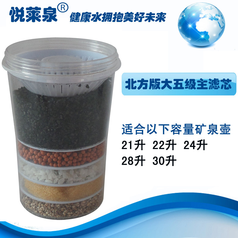 悦莱泉矿泉壶净水壶专用北方版大五级主滤芯 21升/22升/24升/30升