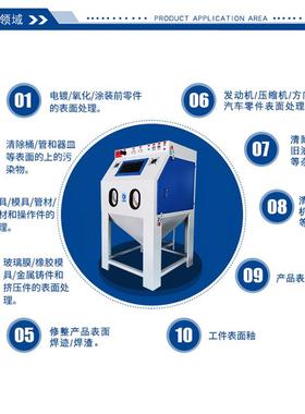 喷砂机滤套设备新款带增压自动除尘玻璃NP1001手动喷沙设备芯厂全