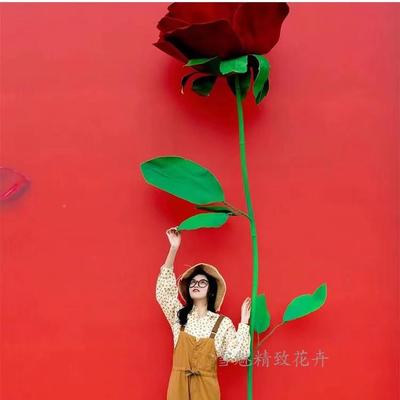 大红玫瑰室外花泡沫1212纸婚婚礼仿真立体手工装背景饰庆专用户外