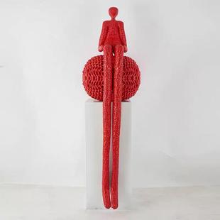 售处酒地店大堂展厅现代楼轻奢落艺术装 饰长腿雕L2193塑摆件抽大