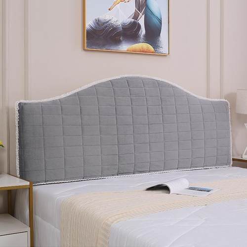 欧式加厚头罩床不规则异圆弧形布艺皮头床靠形背罩防尘罩BXI新款