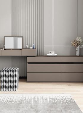 新款卧室斗柜梳妆KX-65336台型一体现代简约盖化妆台小户翻桌书收