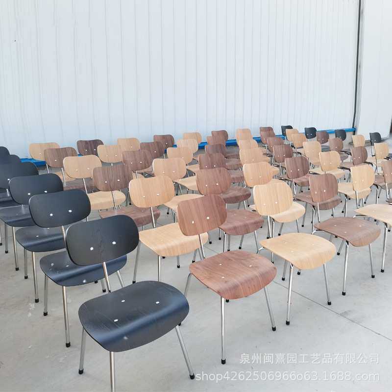 北欧网红个性创意靠背成人凳奶茶店咖啡厅椅子极简餐厅实木餐椅