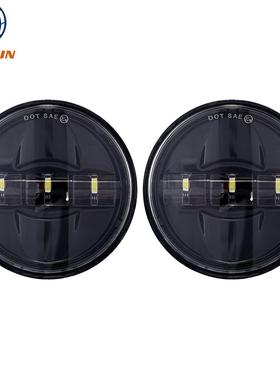 新款4.5寸哈雷雾灯 LED雾灯 27W机车改装前杠灯 侧边灯