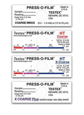 Testerx粗糙度测试带-粗糙覆制带摩擦纸容易高E122C锚图案