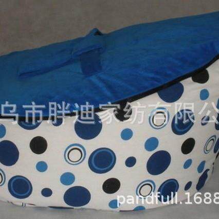 经典舒适安全宝宝懒人沙发个性化粒子婴儿喂养床豆袋navyblue