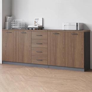 文件柜办公室矮柜落地边柜客厅收纳柜组合小柜子储物柜靠墙置物柜